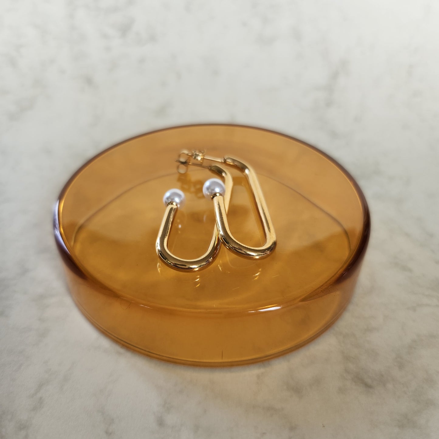 J-shaped Stud Earrings
