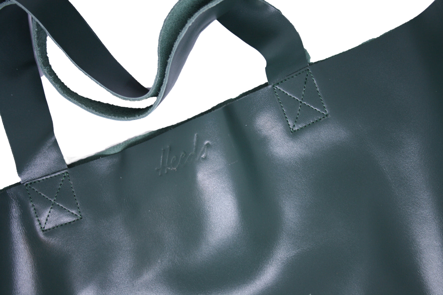 Leather Tote Green
