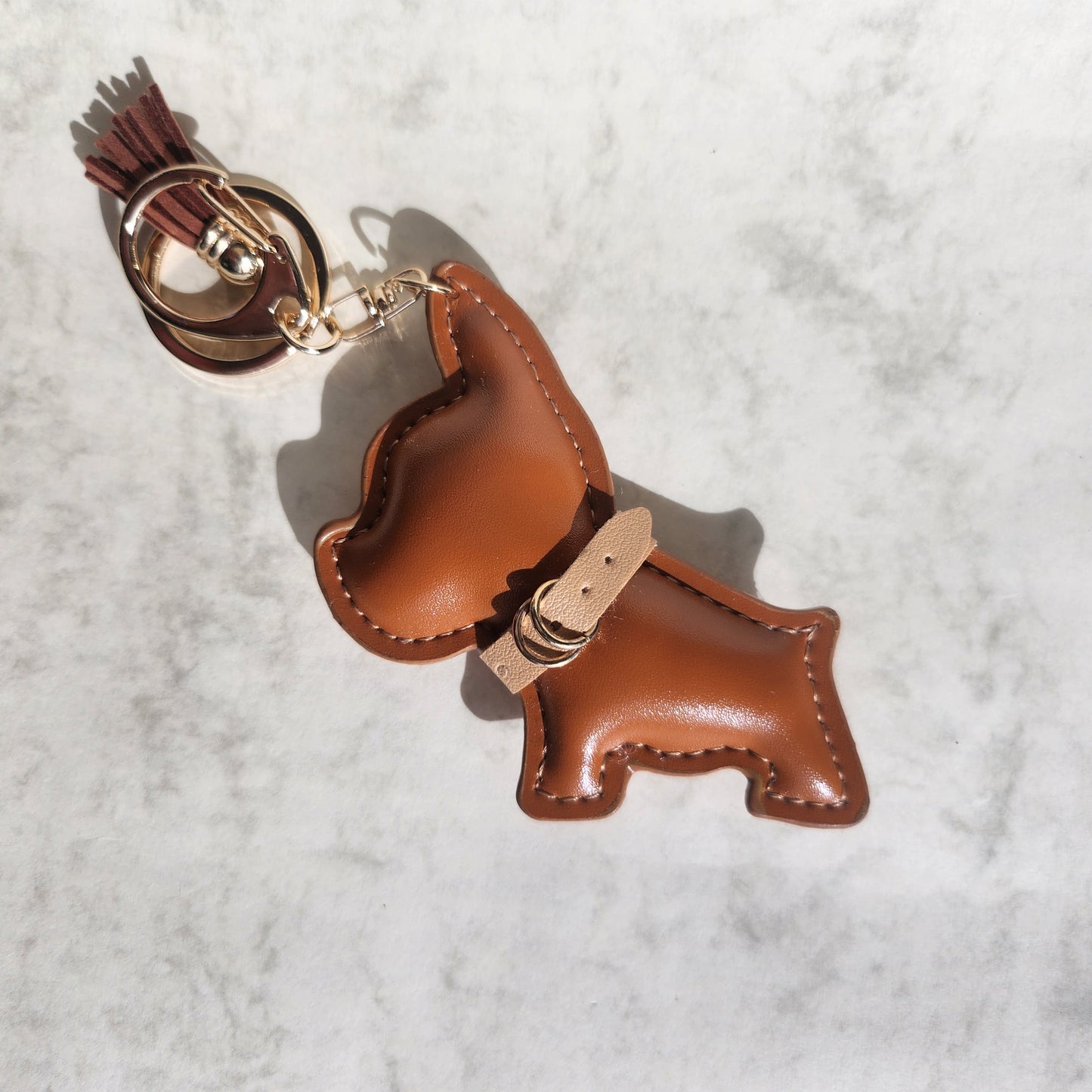 Brown Bulldog Charm