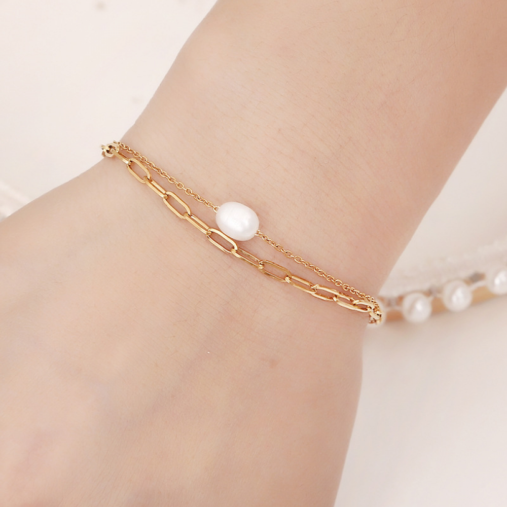 Double Pearl Bracelet