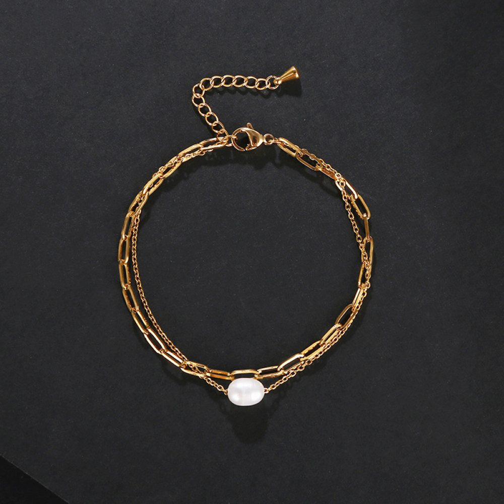 Double Pearl Bracelet