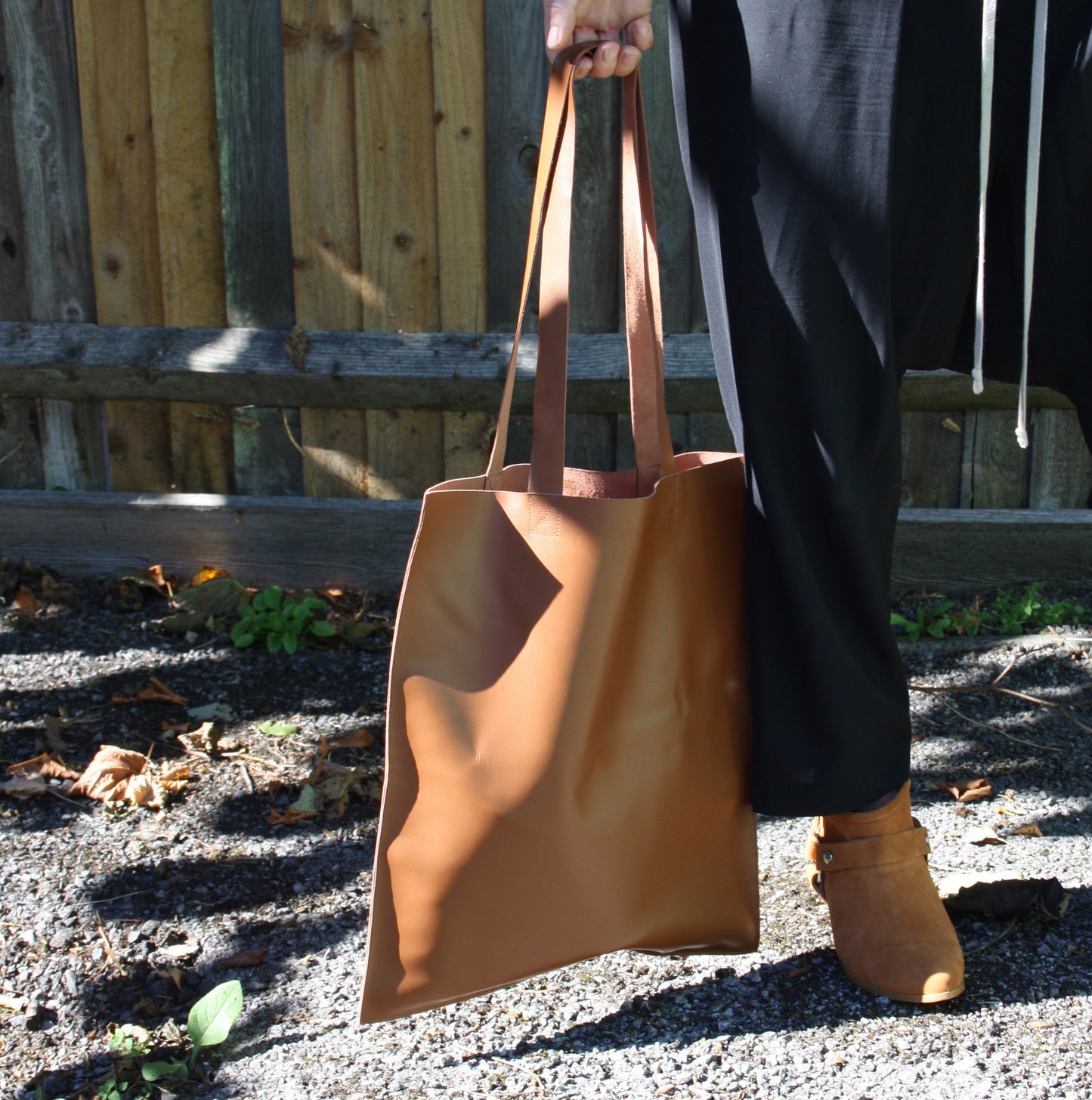 Leather Tote Brown